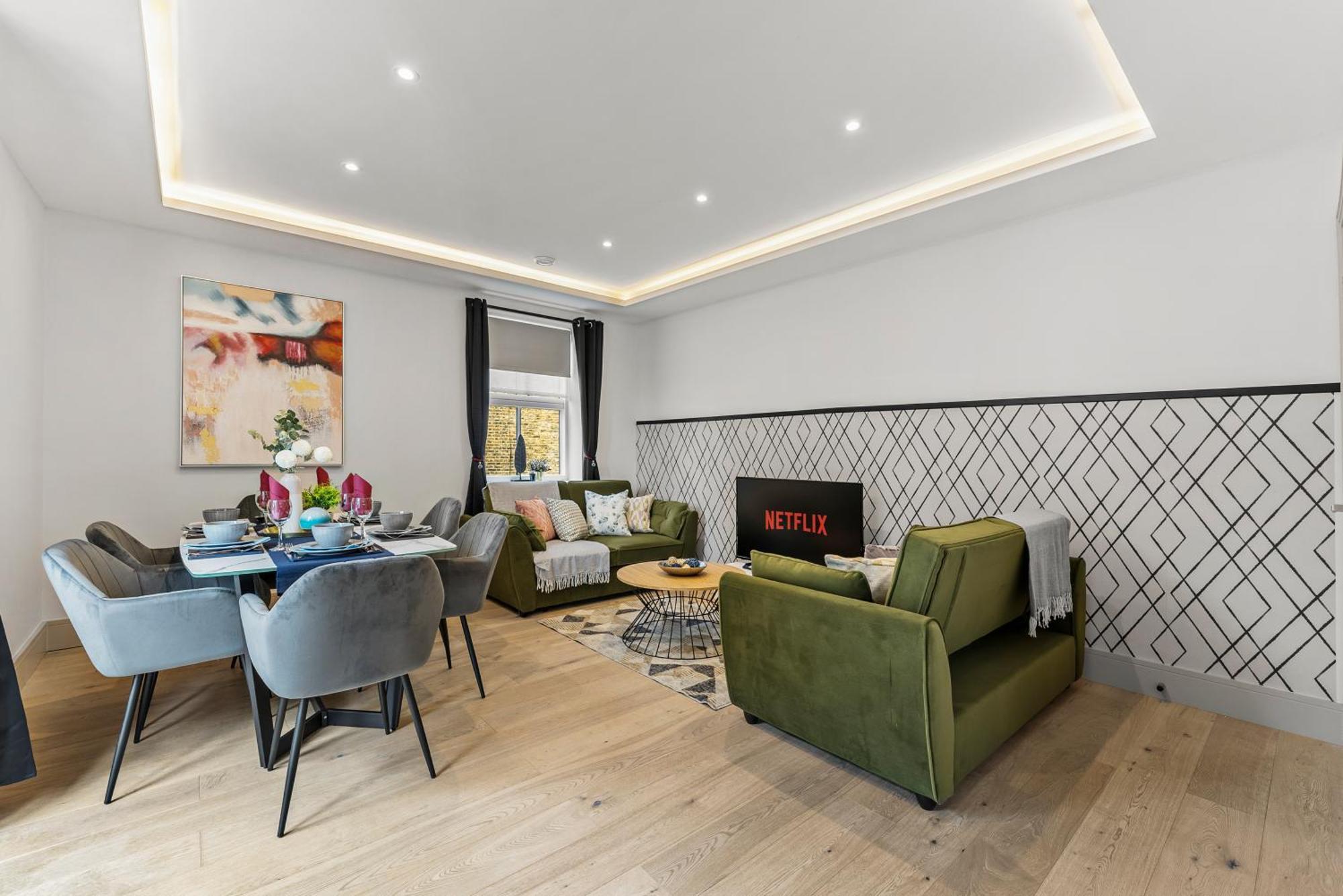 Stunning 2 Bed Flat In - Sleeps 8 -balcony Appartamento Londra